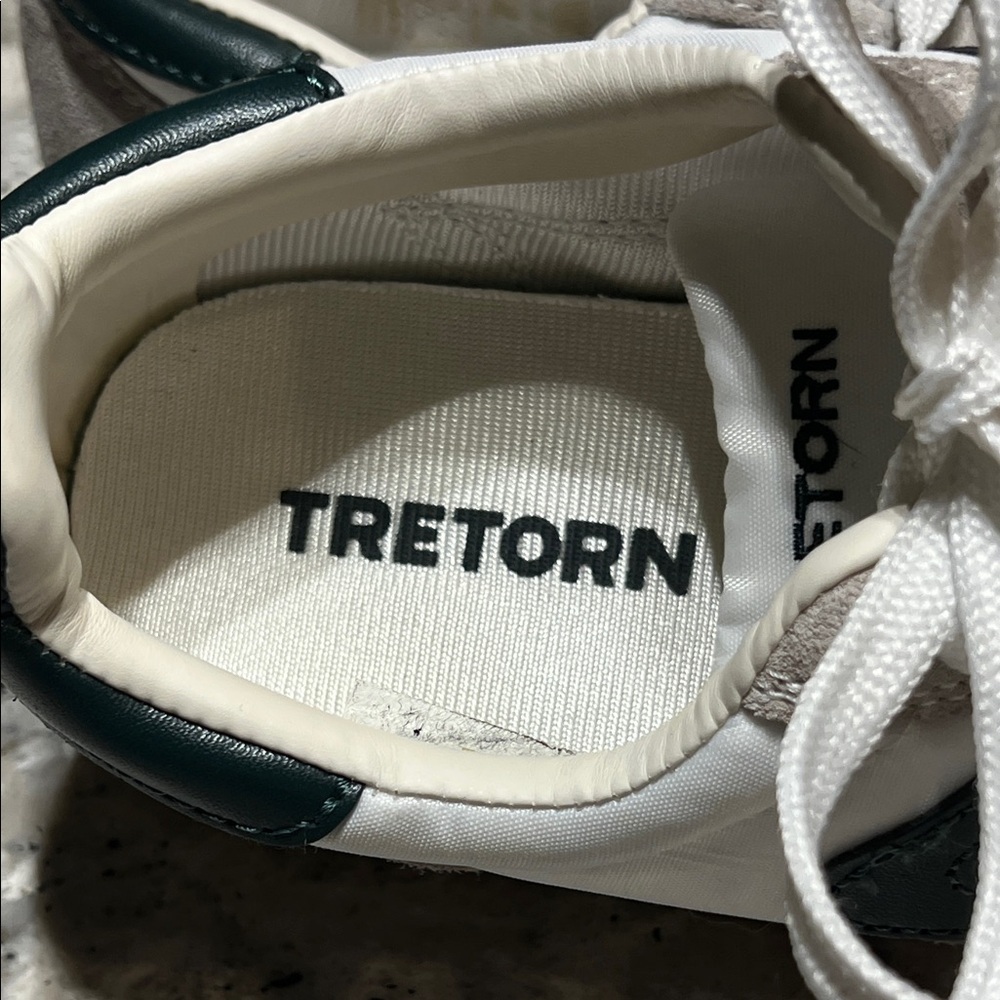 NWOB Tretorn Swedish White and Green Women's Sneakers Size 6.5 - Picture 2 of 10